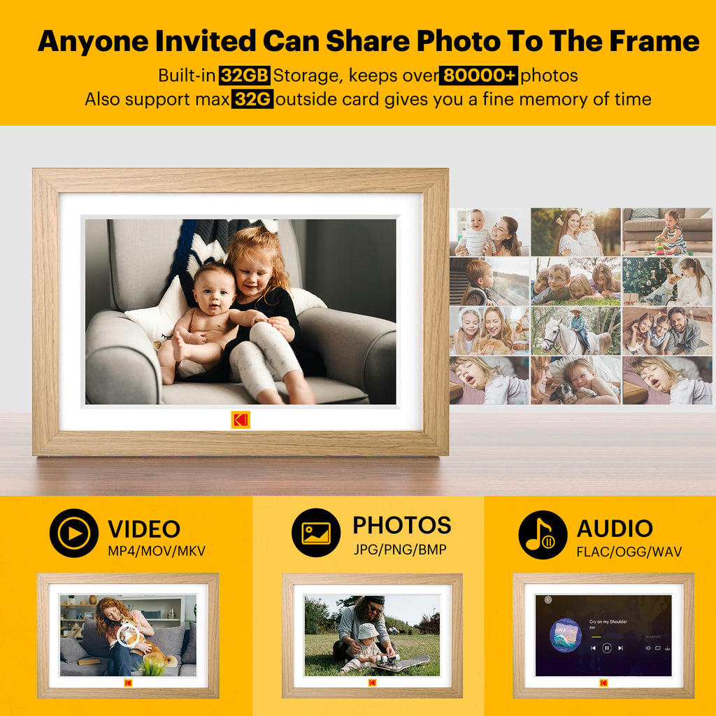 Kodak 10.1 Inch Digital Photo Frame RCF-1018W