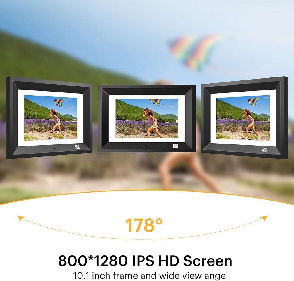 Kodak 10.1 Inch Digital Picture Frame with Remote Control 1280*800 HD Display RDPF-1020V