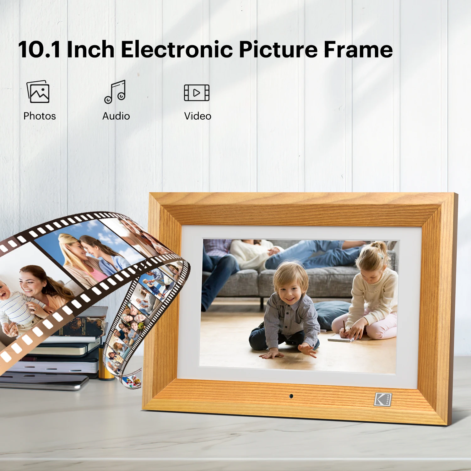 Kodak 10.1 Inch Digital Picture Frame with Remote Control 1280*800 HD Display RDPF-1020V