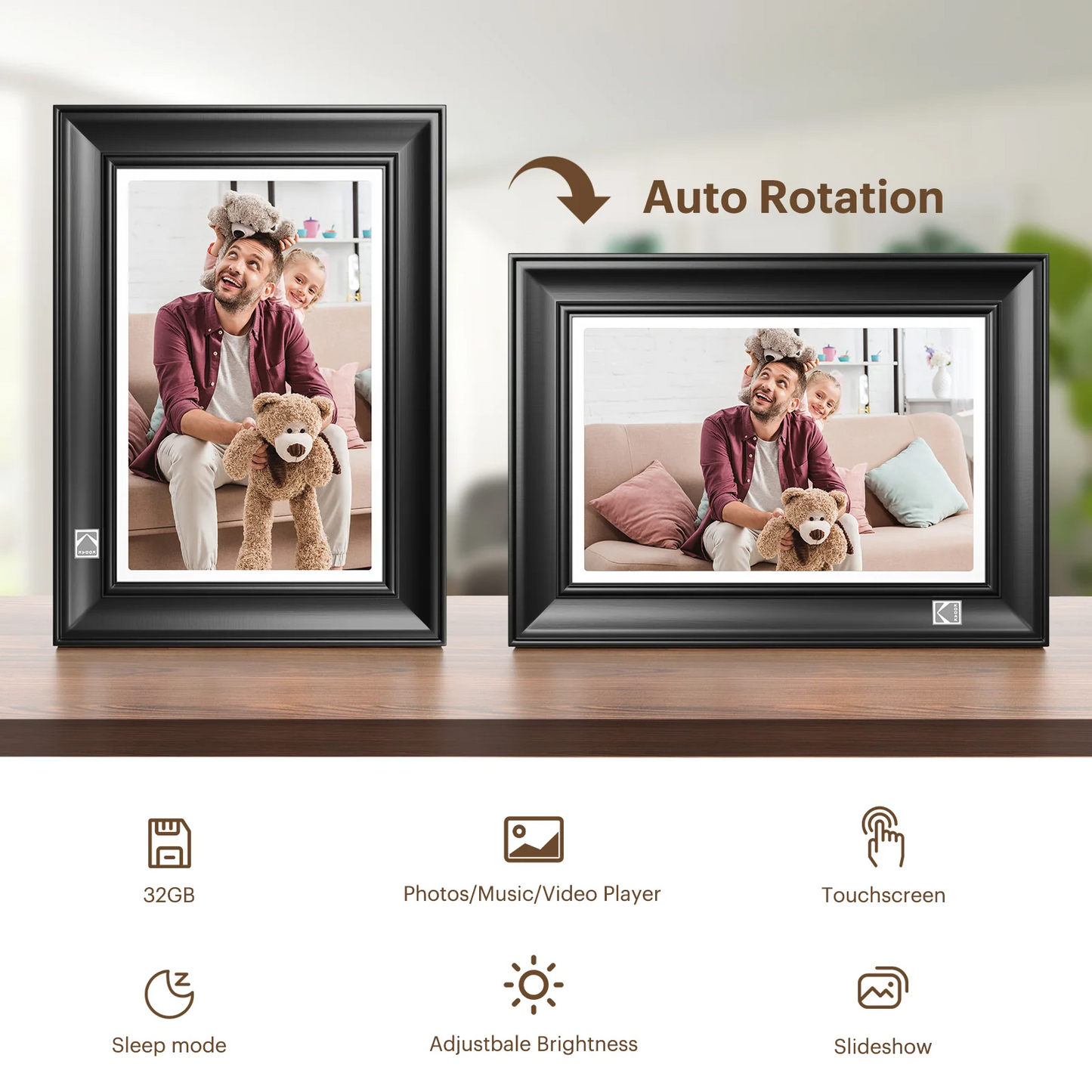 Kodak 10.1 inch Touchscreen Digital Photo Frame WiFi Enabled 32GB  RWF-127