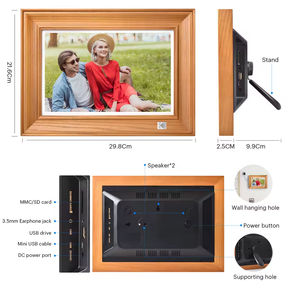 Kodak 10.1 inch Touchscreen Digital Photo Frame WiFi Enabled 32GB  RWF-127