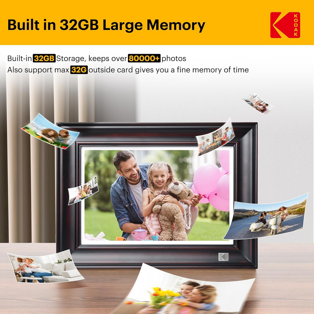 Kodak 10.1 inch Touchscreen Digital Photo Frame WiFi Enabled 32GB  RWF-127