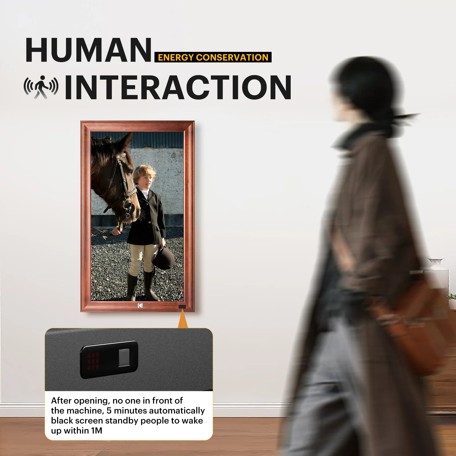 KODAK 32-inch Wi-Fi Enabled Large Wall Screen Digital Photo Frame