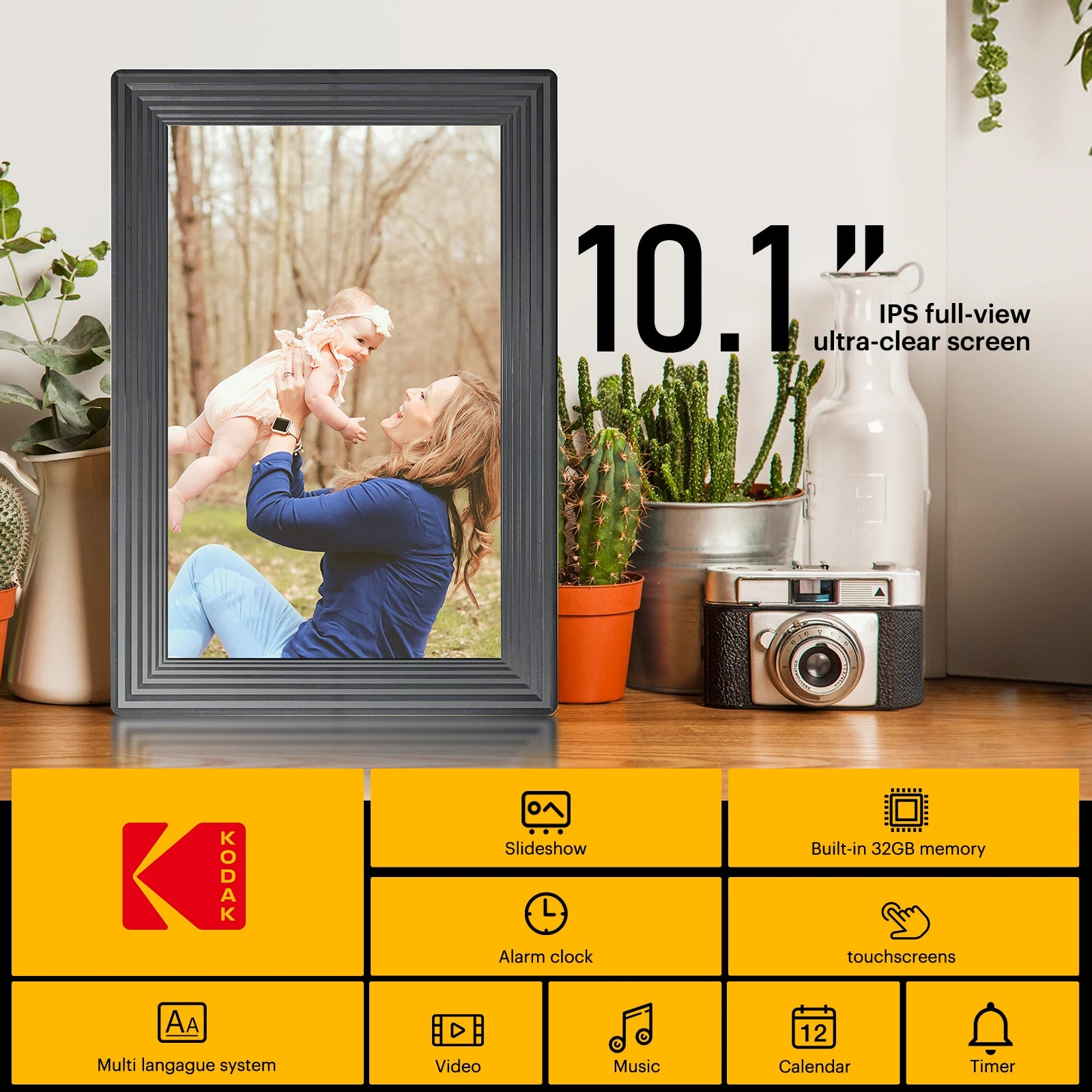 Kodak 10 inch WiFi Digital Photo Frame 800*1280HD Touch Screen RCF-1016