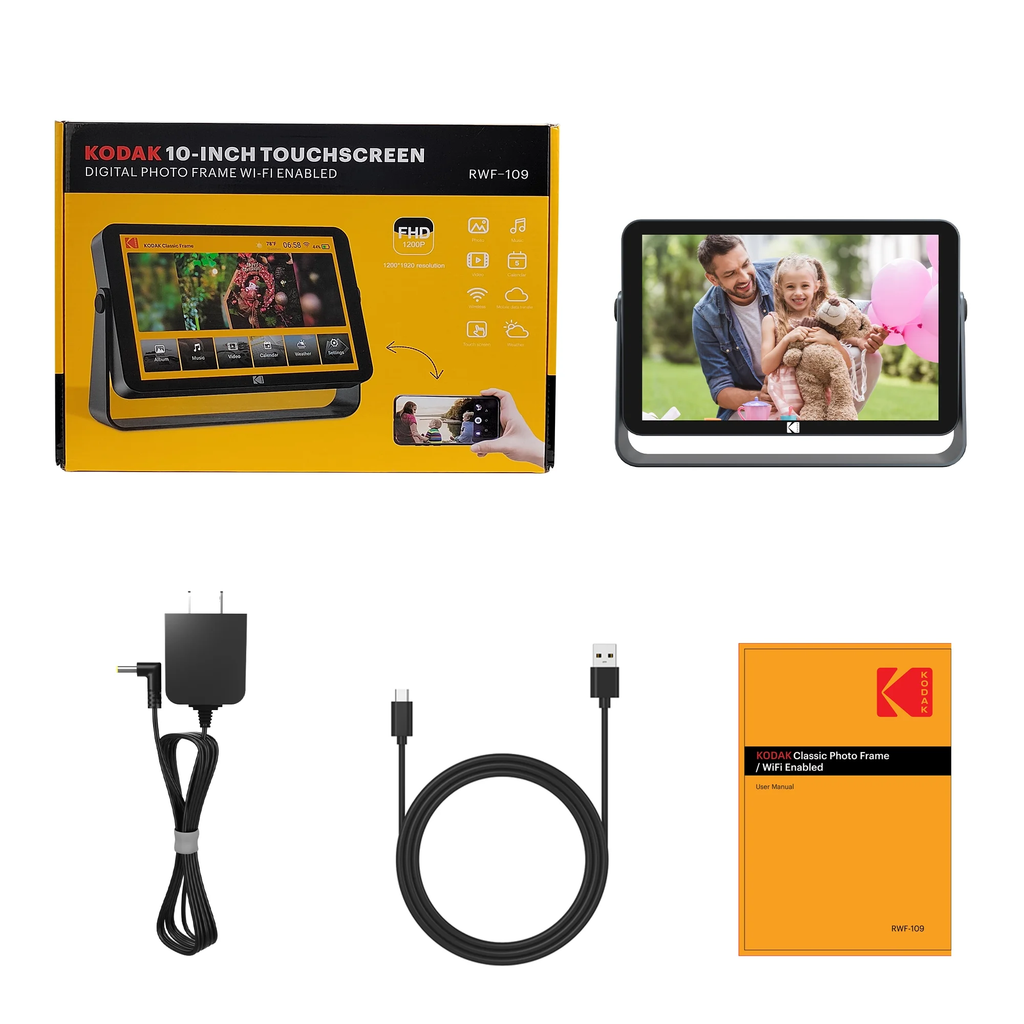 Digital Photo Frame Kodak RWF-109V Wifi - 32GB Internal Memory