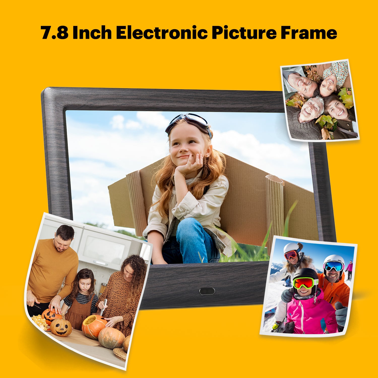 KODAK 7 Inch Wood Digital Picture Frame with Remote Control RDPF-708C
