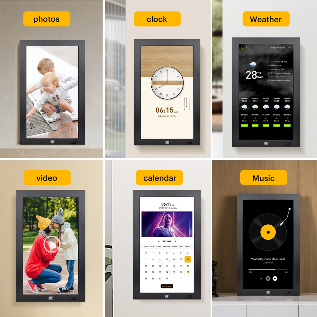 KODAK 23.8" Wi-Fi Enabled Digital Photo Frame WF238V
