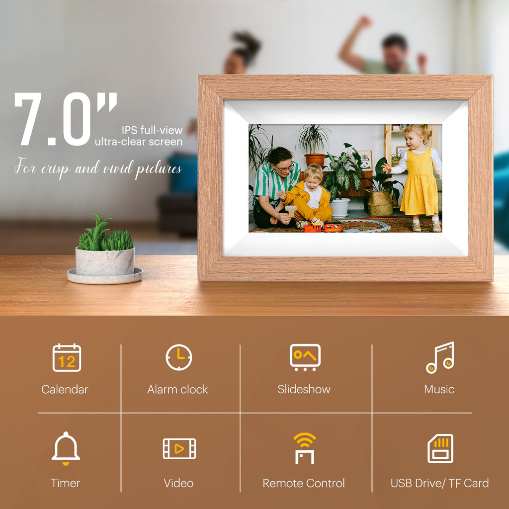 Kodak Set of 2,7”Touchscreen Digital Wi-Fi Photo Frames