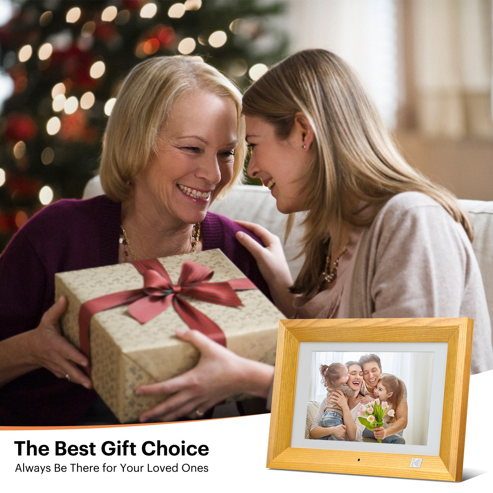 Kodak 10.1 Inch Digital Picture Frame with Remote Control 1280*800 HD Display RDPF-1020V