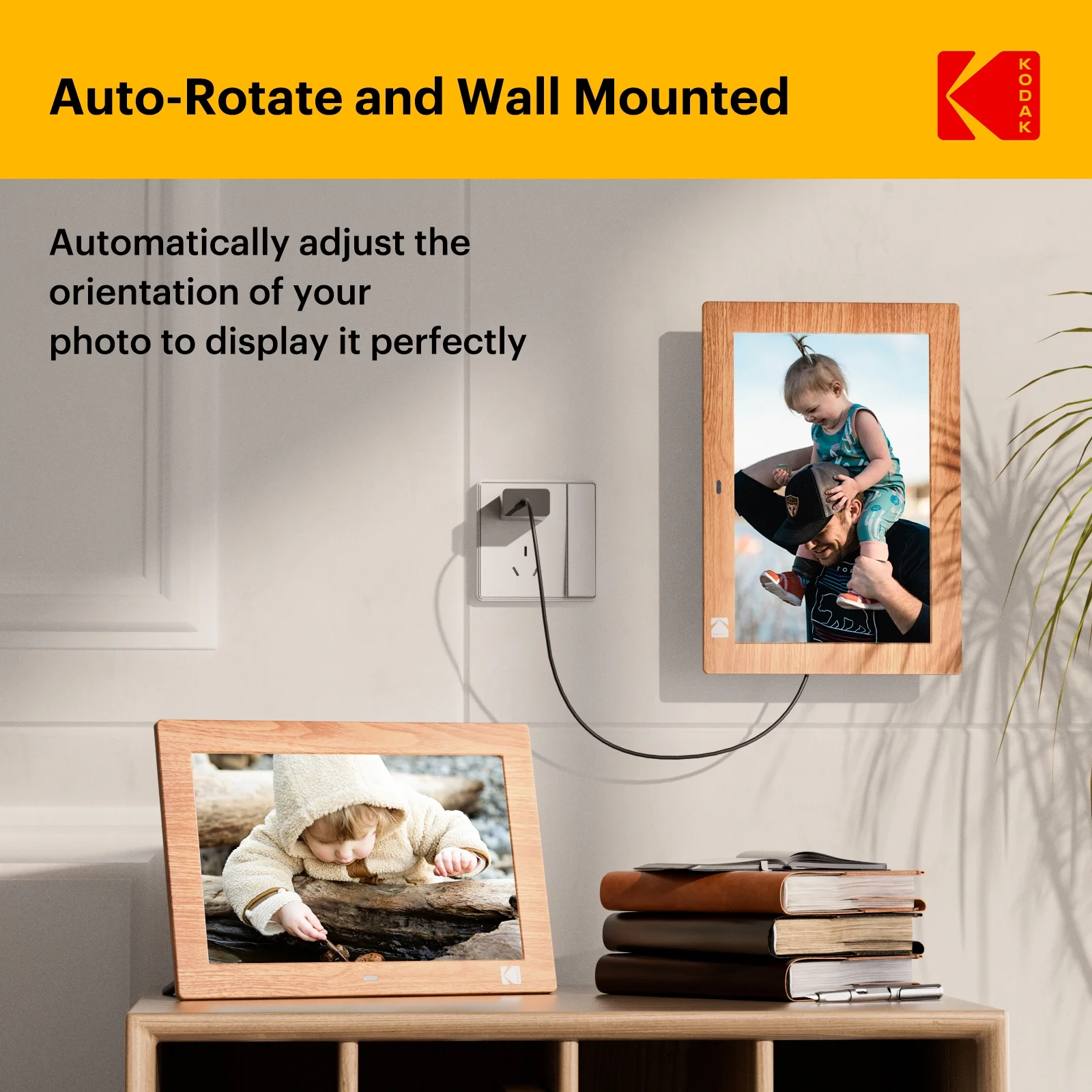 KODAK 10 Inch No WiFi Digital Picture Frame with Remote Control 1028C